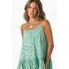 image:imageONEILL Womens Kylee Mini CoverUp Dress  Cotton Eyelet Adjustable StrapsGreen