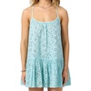 image:imageONEILL Womens Kylee Mini CoverUp Dress  Cotton Eyelet Adjustable StrapsStratosphere