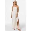 image:imageONEILL Womens Lisbon Maxi Dress  Flowy Cotton Slub Fabric Embroidered Bodice Winter White XXL