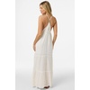 image:imageONEILL Womens Lisbon Maxi Dress  Flowy Cotton Slub Fabric Embroidered Bodice Winter White XXL