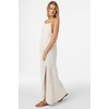 image:imageONEILL Womens Lisbon Maxi Dress  Flowy Cotton Slub Fabric Embroidered BodiceWinter White