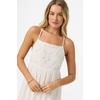 image:imageONEILL Womens Lisbon Maxi Dress  Flowy Cotton Slub Fabric Embroidered BodiceWinter White