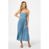 image:imageONEILL Womens Piper Midi Dress  Flowy Midi Silhouette OnSeam PocketsPrblprovincial Blue