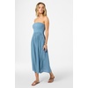 image:imageONEILL Womens Piper Midi Dress  Flowy Midi Silhouette OnSeam PocketsPrblprovincial Blue