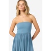 image:imageONEILL Womens Piper Midi Dress  Flowy Midi Silhouette OnSeam PocketsPrblprovincial Blue