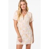 image:imageONEILL Womens Robin Floral Mini Dress  Lightweight Floral Mini Adjustable StrapsTapioca