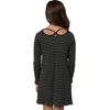 image:imageONeill Womens Millie Stripe Knit Dress with Cut Out Detail Black LBlack