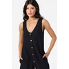image:imageONeill Womens Sanders Mini Dress  Lightweight CottonLinen Blend and Side PocketsBlack