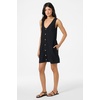 image:imageONeill Womens Sanders Mini Dress  Lightweight CottonLinen Blend and Side PocketsBlack
