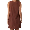image:imageONeill Womens Sanders Mini Dress  Lightweight CottonLinen Blend and Side PocketsCoconut Brown