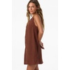 image:imageONeill Womens Sanders Mini Dress  Lightweight CottonLinen Blend and Side PocketsCoconut Brown