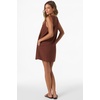 image:imageONeill Womens Sanders Mini Dress  Lightweight CottonLinen Blend and Side PocketsCoconut Brown