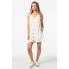 image:imageONeill Womens Sanders Mini Dress  Lightweight CottonLinen Blend and Side PocketsWhite