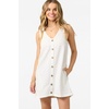 image:imageONeill Womens Sanders Mini Dress  Lightweight CottonLinen Blend and Side PocketsWhite