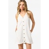 image:imageONeill Womens Sanders Mini Dress  Lightweight CottonLinen Blend and Side PocketsWhite