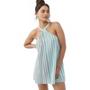 image:imageONEILL CLOTHING Womens Midi Striped Dress Viscose Size M Sold OutClassic Blue  Blake