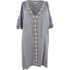 image:imageONEILL Womens Frances ColdShoulder Dress Swim CoverUp L Dark Charcoal