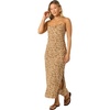 image:imageONEILL Womens Holly Midi Dress  Woven Viscose Cowl Neck TieBackWarm Sand