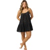 image:imageONEILL Womens Kylee Mini CoverUp Dress  Cotton Eyelet Adjustable StrapsBlack