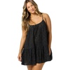 image:imageONEILL Womens Kylee Mini CoverUp Dress  Cotton Eyelet Adjustable StrapsBlkblack