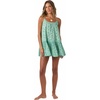 image:imageONEILL Womens Kylee Mini CoverUp Dress  Cotton Eyelet Adjustable StrapsGreen