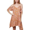 image:imageONEILL Womens Lido Cold Shoulder Floral Print Tunic Dress Yellow L