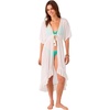 image:imageONEILL Womens Wilder Midi CoverUp Dress  Lightweight Viscose Dobby Crochet DetailVanilla