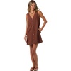image:imageONeill Womens Sanders Mini Dress  Lightweight CottonLinen Blend and Side PocketsCoconut Brown