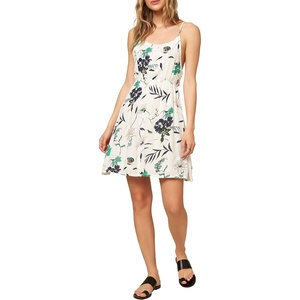 image:imageONEILL VNeck Sleeveless Short Length Woven Tank Dress Winter WhiteStonewood Floral Large