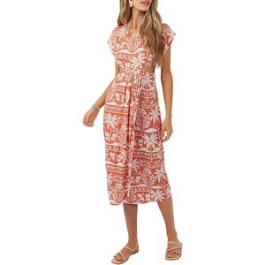 image:imageONEILL Womens Cindi Midi Dress Apricot Brandy XL