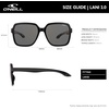 image:imageONEILL LANI 20 Womens Trendy Oversized Polarized Sunglasses  56 mm Square UV400 Protection for Sports Festival Beach Lightweight Polycarbonate AntiGlareGloss BlackMatte Black
