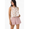 image:imageONEILL Womens Annalee Shorts  Lightweight Cotton Smocked WaistOrchid