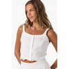 image:imageONEILL Womens Annalee Top Tank  100 CottonWhite