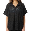 image:imageONEILL Womens Jenna CoverUp Top  Cotton Eyelet Relaxed Beach LayerBlack