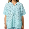 image:imageONEILL Womens Jenna CoverUp Top  Cotton Eyelet Relaxed Beach LayerStratosphere