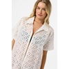 image:imageONEILL Womens Jenna CoverUp Top  Cotton Eyelet Relaxed Beach LayerWhite