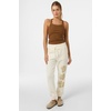image:imageONEILL Womens Lei Relaxed Pants  Soft Butter Fleece Elastic Drawstring WaistWinter White