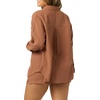 image:imageONEILL Womens Leni Relaxed Long Sleeve Top  Oversized Fit Soft Cotton GauzeCarob Brown