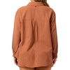 image:imageONEILL Womens Leni Relaxed Long Sleeve Top  Oversized Fit Soft Cotton GauzeCarob Brown