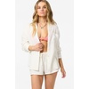 image:imageONEILL Womens Leni Relaxed Long Sleeve Top  Oversized Fit Soft Cotton GauzeWhite