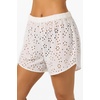 image:imageONEILL Womens Pam CoverUp Shorts  Cotton Eyelet Dolphin HemWhite