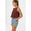 image:imageONEILL Womens Sanders Tank  Lightweight LinenBlend Woven Top Wrapover BackCbr