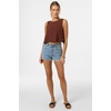 image:imageONEILL Womens Sanders Tank  Lightweight LinenBlend Woven Top Wrapover BackCbr