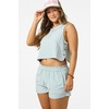 image:imageONEILL Womens Sanders Tank  Lightweight LinenBlend Woven Top Wrapover BackClo