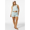 image:imageONEILL Womens Sanders Tank  Lightweight LinenBlend Woven Top Wrapover BackCloud Blue