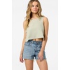 image:imageONEILL Womens Sanders Tank  Lightweight LinenBlend Woven Top Wrapover BackDesert Sage