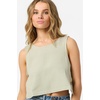 image:imageONEILL Womens Sanders Tank  Lightweight LinenBlend Woven Top Wrapover BackDesert Sage
