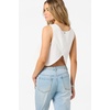image:imageONEILL Womens Sanders Tank  Lightweight LinenBlend Woven Top Wrapover BackWhite