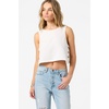 image:imageONEILL Womens Sanders Tank  Lightweight LinenBlend Woven Top Wrapover BackWhite
