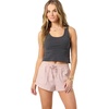 image:imageONEILL Womens Sevie 2 Lounge Shorts  Cotton Twill 2 Inch InseamMrsmisty Rose